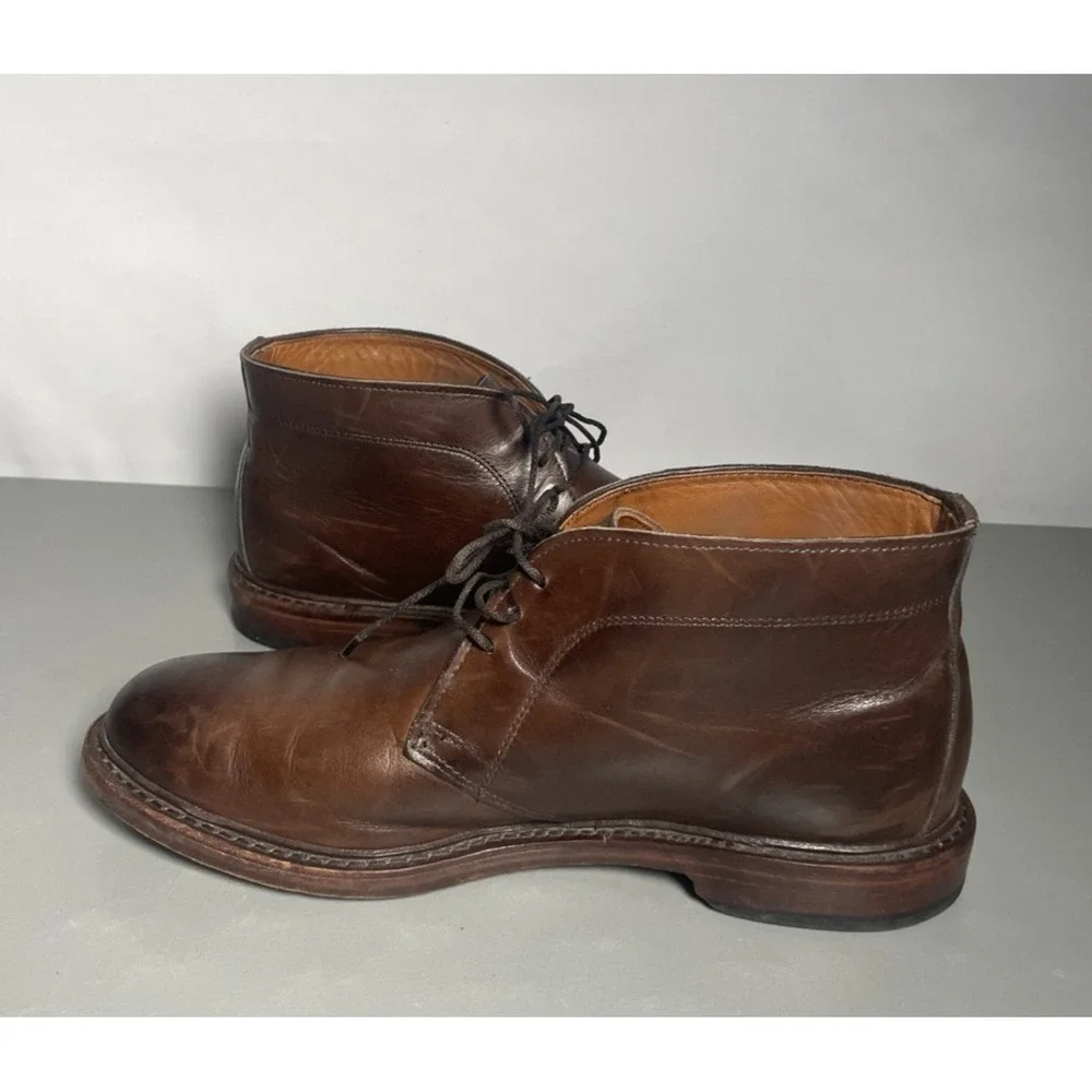 Allen Edmonds Dundee 2.0 Chukka Brown Leather Ankle Dress Boots Men's 9 D